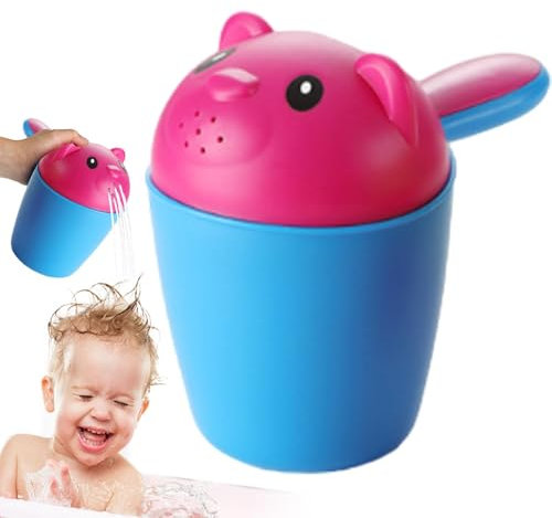 Baby Haarwaschbecher, Badespülbecher, Shampoo-Spülbecher Mit Ergonomischem Griff, Niedlicher Wasserfall-Badspüler, Wash Hair Cup Shampoo Scoops Sprinkler Bath Water Bailer Zum Waschen Der Haare