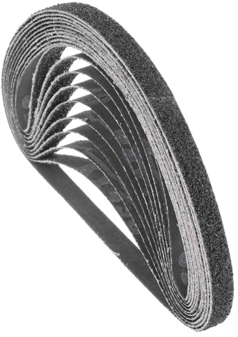 Kozelo 10 Pack Sanding Belts 13mm x 533mm 40 Grit Silicon Carbide Abrasive Belt Sander Paper for Belt Sander Metal Grinding Wood Working Weld Rust Removal