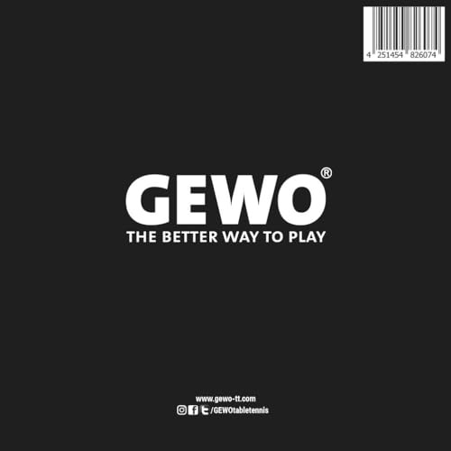 GEWO Table Tennis Rubber Protective Film Set of 2, Self-Adhesive Protective Film for Table Tennis Pads, Rubber Protection for Table Tennis Bats - Black