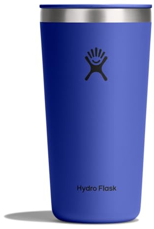 Hydro Flask All Around Tumbler Press-In Lid, Insulated Travel Mug, Stainless Steel Coffee Cup 20 Oz Capri Blue