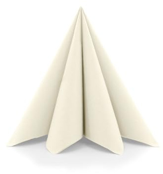 Sovie HOME Serviette in CHAMPAGNER aus Linclass Airlaid, 40 x 40cm, 1/4 Falz, 12 Stück, edle Stoffoptik Servietten für Hochzeit, Dinner, Taufe & Feierlichkeiten