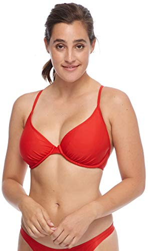 Body Glove Women's Solo Solid Underwire D, DD, E, F Cup Bikini Top Swimsuit, Smoothies True