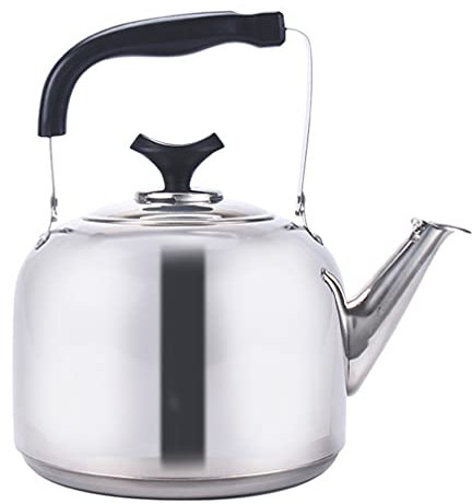 Wasserkessel Induktion Camping Wasserkessel Wasserkocher Teekessel Pfeifende Pfeifkessel Kessel mit Griff Wasserkocher Geeignet Für Induktionsherd Gasherd Elektrokeramikofen 7L