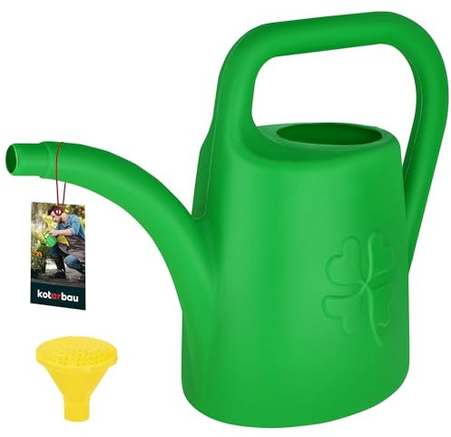 KOTARBAU® Arrosoir pour plantes d'intérieur - 4,5 l - En plastique - Avec douchette d'arrosage - Vert - Petit arrosoir pour plantes d'intérieur - Arrosoir d'intérieur