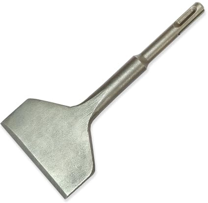 Cincel SDS Plus de 7.6 cm de ancho, herramienta de extracción de azulejos, broca de cincel SDS, herramienta de extracción de capa fina, cincel de ranura para quitar capas finas de pared y suelo, broca