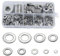 Lot de 800 rondelles plates en acier inoxydable pour charnière de porte avec boîte de rangement, 9 tailles différentes : M2, M2,5, M3, M4, M5, M6, M8, M10, M12