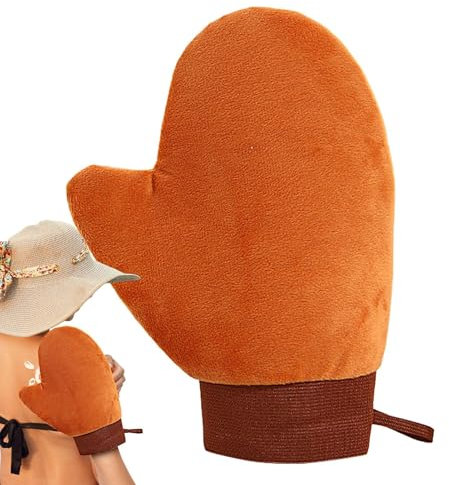 Vllold Sunless - Guanto autoabbronzante portatile, per uomini, donne, mani, gambe, corpo, viso, pelle sensibile, da viaggio, doccia