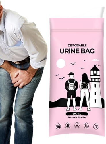 Urinpåsar För Resor Bärbar Urinbehållare 900ml | Urinpåsar För Camping För Kvinnor Äldre Barn Camping Vandring Ryggsäcksvandring Bil Bilresa Säng