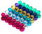 H&S Fridge Magnets 36pcs - Circle Neodymium Magnets Strong for Whiteboard Notice Board or Fridge - Mini Round White Board Magnet - Colourful Tiny Circular Magnet