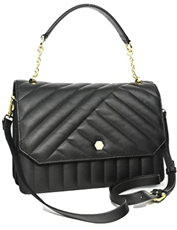 Ted Baker London Selbie Schultertasche für Damen, aus Leder, mit mehreren Tragegriffen, Schwarz, Schwarz, S