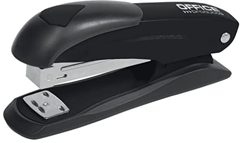 OFFICER PRODUCTS Büroheftgerät Heftgerät Hefter/Für 30 Blatt/Schwarz/Heftklammer typ 24/6,26/6/aus Metall/in Packung 200 Heftklammern 24/6/Schutz Gegen Schließen