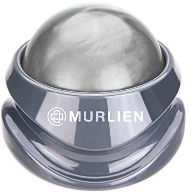 MURLIEN Massage Roller Ball, Tight and Sore Muscles Relief, Manual Massager, Alleviating Shoulder, Arms, Back, Legs, Calves or Muscle Tension - Gray