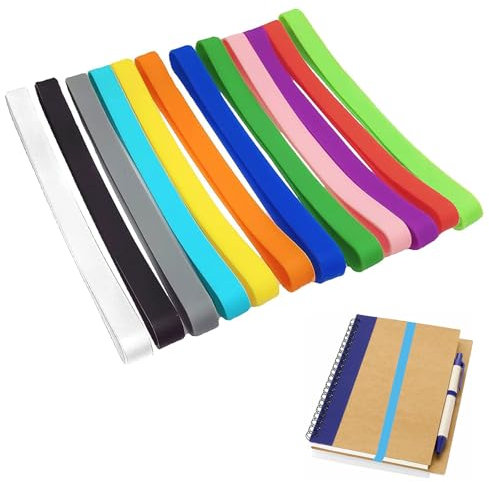 Elastici Colorati in Gomma Siliconica - Bande Avvolgenti Per Libri, Notebook