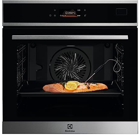Electrolux Serie 800 Forno da Incasso a Vapore, Capacità 70 L, EOB8S09X, Classe A++, Tecnologia SteamBoost, Steamify, Termosonda FoodProbe, Display Touch, 594x595x567 mm, Acciao Inox Antimpronta