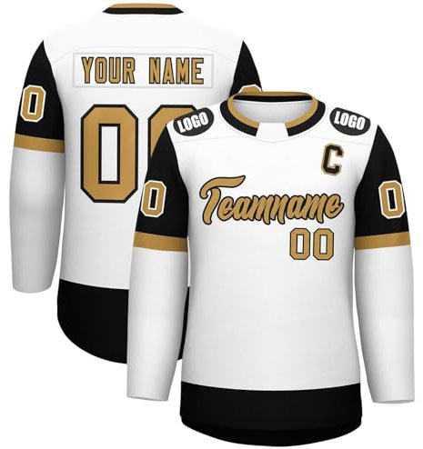 Benutzerdefiniertes Hockey Shirt Jersey, Personalisiertes Hockey-Trikot, Gestalten Sie Ihr Hockey-Trikot mit Ihrem Namen/Team/Nummer für Männer Frauen Jugend