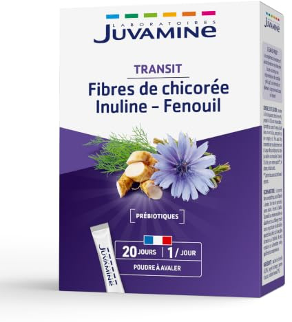 JUVAMINE Transit, Equilibre, Flore Intestinale, Prébiotiques, Fenouil - 20j