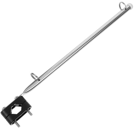 VICASKY Mât de Drapeau Bateau Acier Inoxydable Résistant Aux Intempéries Support pour Hampe Compatible Accessoire Marin Stable et Lisse pour Voiliers et Yachts