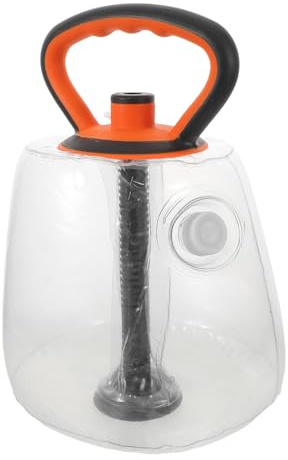 Cabilock Water Filled Kettlebell 40mm Orange with Adjustable Weight for Home Gym Strength Training Squats and Hip Lift Portable Soft Fitness Equipment