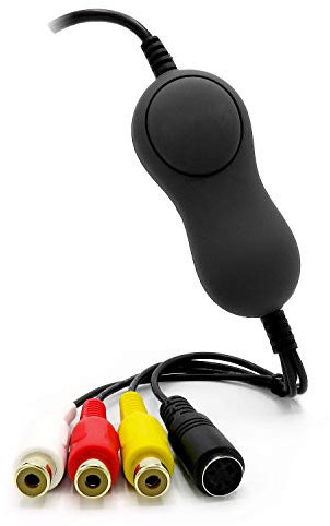 TECHSIDE Analog-Digital-VHS-Wandler Mac / PC Version 2020 GOLDEN-Kontakte | MacOs Catalina Mojave + Windows 10 Kompatibel | USB 2.0 Audio / Video Grabber Capture