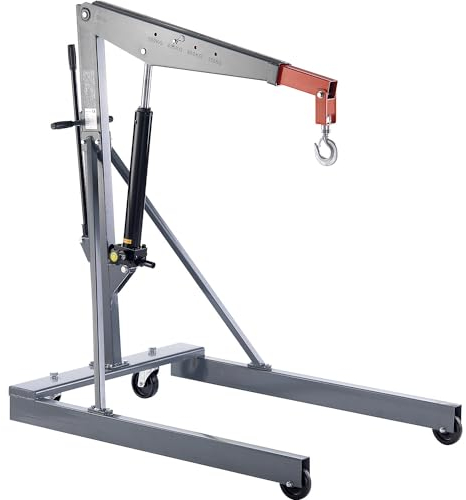 eurokraft | Grue d'atelier GREY | châssis roulant parallèle | charge max 500 kg