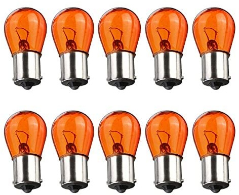 Netagon Branded Long Lasting Replacement Bulbs for Cars, Vans, Vehicles - PACK OF 10 (581 12V 21W BAU15S | Indicator Bulbs)