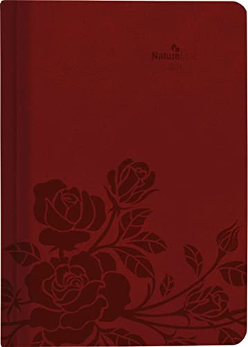 Buchkalender Nature Line Flower 2024 - Taschen-Kalender A5 - 1 Tag 1 Seite - 416 Seiten - Umwelt-Kalender - mit Hardcover - Alpha Edition