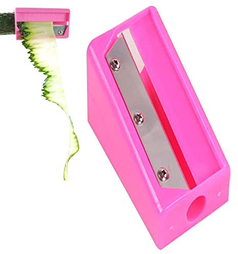 Verduras Sacapuntas Zanahoria Peladores Frutas Cuchillo Para Pelar Verduras RebanVerduras En Espiral Creativo P-lástico Y Acero Inoxidable (color Al Azar)