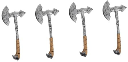 LIFKOME 4 Pièces d'halloween Jouet De Haches à Main Jouet De Haches Simulées Décoration De Faux Axes Accessoire De Haches De Costume Faux Accessoires De Haches Plastique Dark Grey