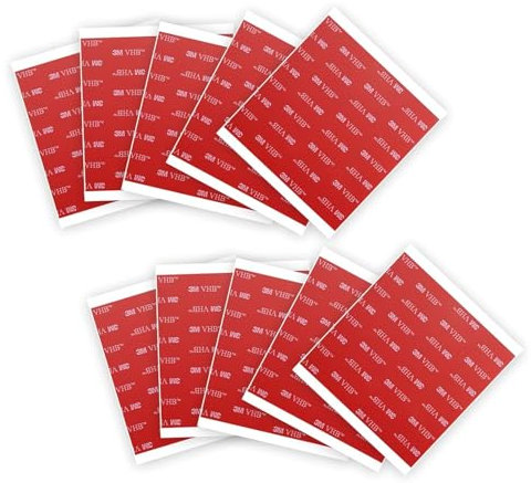 Cylocrya VHB - Pads Biadesivi Extraforti, sticker doppia adesività,Resistenza Superiore all'Acqua e alle Alte Temperature, per Auto, Casa e Ufficio, Facili da Applicare su Superfici (3, 200 * 150mm)