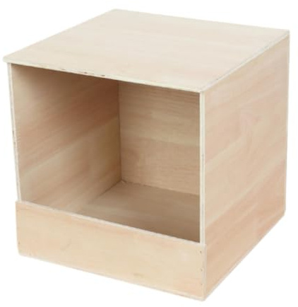 IEUDNS Parakeet Nesting Box Wooden Parrot Nest Birds Box Wood Breeding Box Wooden Pigeon Nesting Box for Lovebirds Cockatiels Budgie, Small