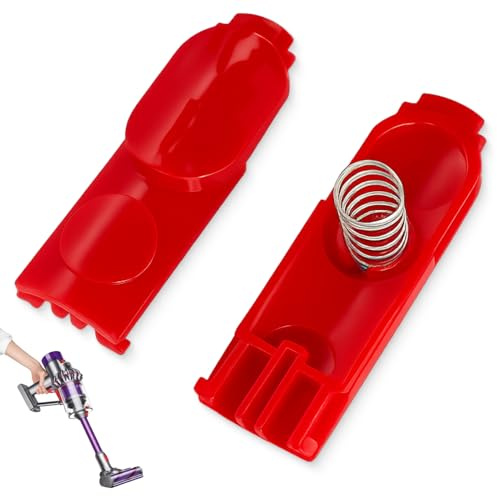 Icyowls 2 Piezas botón de presión para Dyson, Clip Latch Tab Button con Resorte para Dyson V7, V8, V10, V11, V15, repuestos para aspiradora, Montaje fácil, Robusto y Duradero