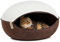 CanadianCat Company | Katzenhöhle, Katzennest Creme-braun - das Katzenbett aus Filz mit Stil Filzbett für die Katze 52 x 45 x 33 cm