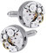 DECARETA Manschettenknöpfe Handgemachtes Cufflinks Herren Manschetten Knöpfe Zahnräder Uhrwerk Mechanisches Herrenhemd Dekoration Geschenk der Männer-ein Paar