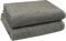 ZOLLNER 2er Set Badetücher - weiche und saugstarke Duschtücher - waschbar bis 95°C - Baumwolle - 100x150 cm in Taupe