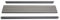 Mendler Abschluss-Set für WPC-Sichtschutz Sarthe, Abschlussprofil Windschutz, WPC-Pfosten - 90cm, grau