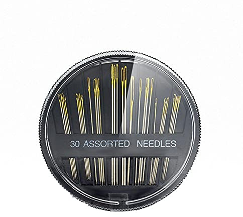 Lote de 30 agujas de coser, 29 mm, 36 mm, 41 mm, 42 mm, 46 mm, 50 mm, para patchwork, acolchado, costura, agujas de mano, agujas de coser, aguja de cola de oro