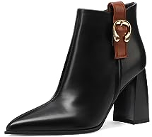 QUEEN HELENA Bottines à talons bottines à bout femme K3228, Noir , 38 EU