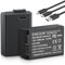 ENEGON Wiederaufladbare Ersatz-Akkus EN-EL25/EL25A mit Direktladung USB-C 1600mAh (2 Stück) mit 2-in-1 Typ-C Ladekabel für Nikon Z Serie Z50, Z30, Z FC,Nikon EN-EL25/EL25A,4241 und MH-32