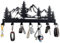 CatTerranM Schlüsselhalter aus Metall, Schlüsselhaken für die Wand, Schlüsselhalter für die Wand, Schlüsselregal mit 7 Haken, Schlüsselaufhänger für Küche, Eingang, Flur, Schlafzimmer, Haustür (Berg)
