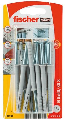 Fischer Taco para clavos N 6 x 60/30 S K (15)