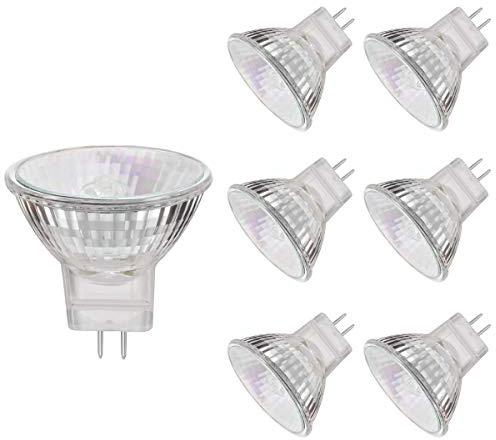 VINBE MR11 Halogen Light Bulbs, 20W 12V MR11 GU4 Halogen Spot Bulbs Lamp, Warm White,Pack of 6