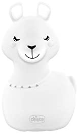Chicco Luce Notte, Luce Notturna Ricaricabile Per Bambini a Forma Di Simpatico Lama, Luce Notte Portatile, Morbido Materiale, 8 Luci Multicolore, Cavo USB Incluso, 0 Mesi+