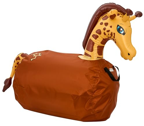Waddle Hip Hoppers Large Bouncy Hopper Inflatable Hopping Animal Bouncer, Supports Up to 250 Pounds, Ages 5 and Up (Yellow Giraffe)