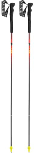 Leki Neotrail FX.One Superlite, rosso acceso, giallo fluo/carbonio naturale, 115 cm