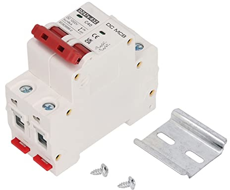 DZ47S-63Z-2P, 1000V 40A, DC Trennschalter Solar mit DIN-Schiene, Leitungsschutzschalter 2P DC 1000V MCB 40A Schutzschalter 6kA Schaltleistung für Haus