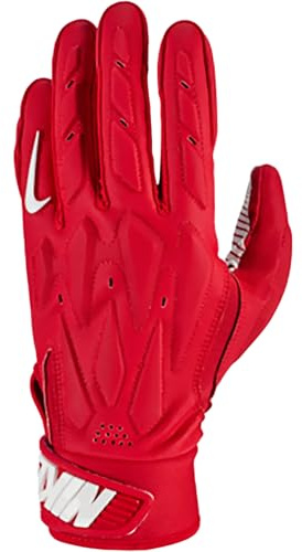Nike D-Tack 7.0 Lineman Football Gloves University RED | White, Large