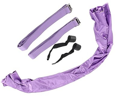 POENVFPO Correa Aérea, Correa de Estiramiento de Piernas, de Estiramiento de Yoga, Columpio de Yoga, Cinturón de Entrenamiento de Flexión hacia Atrás para Danza, Aéreo, (Purple)