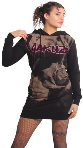 Yakuza Dam Love The End Hoodie klänning, svart, M