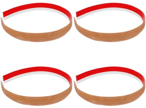 Hemobllo 4 Pièces Garniture De Sol Protecteur De Câble Au Sol Transition Bordure Extérieur Rampe De Robot De Balayage Trottoir Rampes De Seuil Tapis De Rampe Voiture Bande Colle Souple PVC