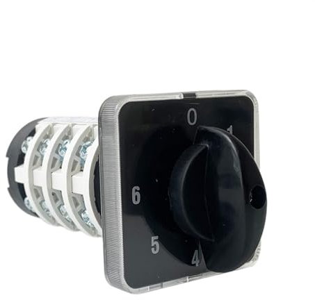 Interrupteur de commande électrique 4 nœuds 20A 0-6 positions, commutateur universel à came rotative, interrupteur HZ5B-20/4